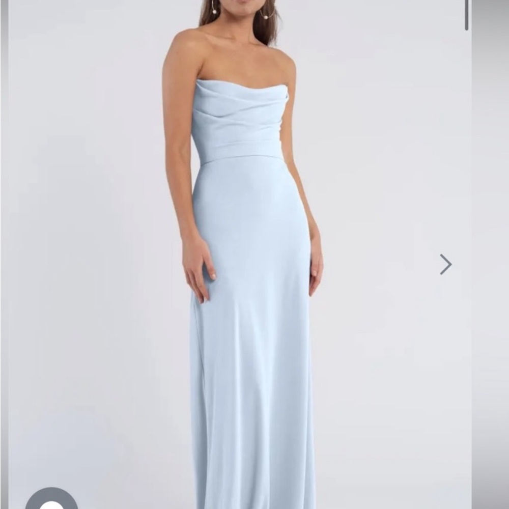 Jenny you Liv whisper blue bridesmaid dress